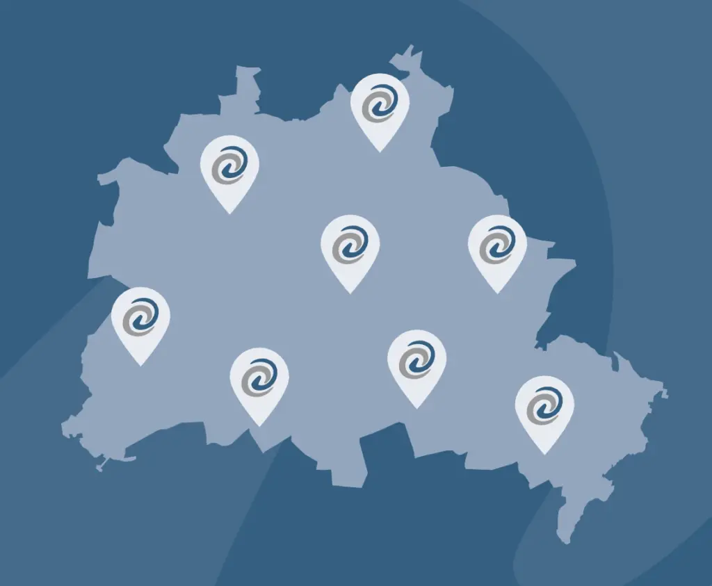 Einzugsgebiet der Alltagshilfe Berlin – wir sind in allen Bezirken unterwegs